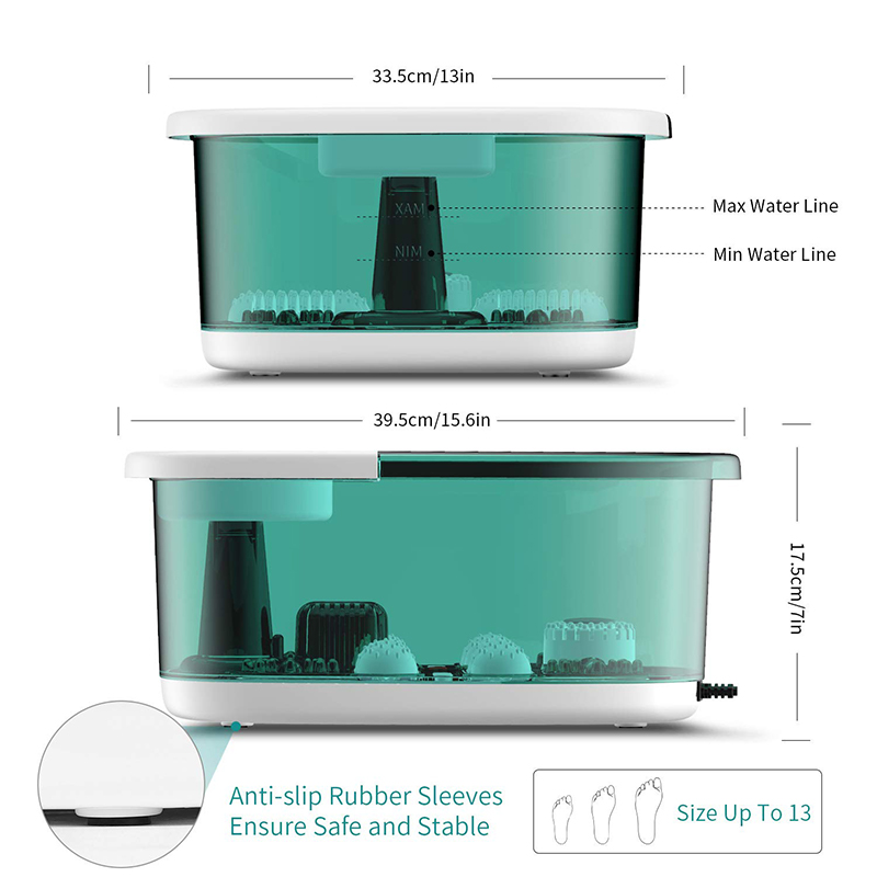 MM-20A-3 جهاز تدليك للقدمين مزود بالحرارة وأربع بكرات تدليك كبيرة